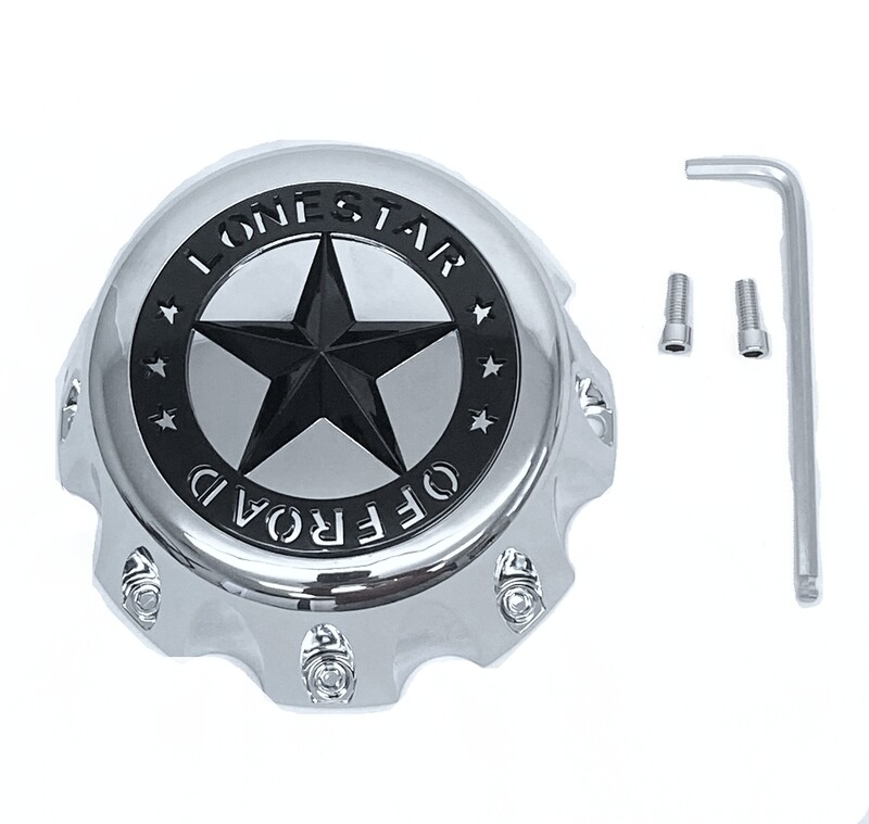 Lonestar Renegade Cap - Chrome - 8 Lug (20x10, 22x10, 22x12) Lonestar Renegade Cap - Chrome - 8 Lug (20x10, 22x10, 22x12)