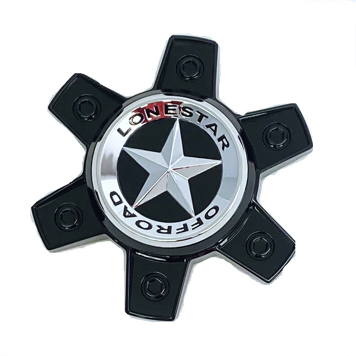Lonestar Renegade Cap - Black - 6 Lug (20x10, 22x10, 22x12) Lonestar Renegade Cap - Black - 6 Lug (20x10, 22x10, 22x12)