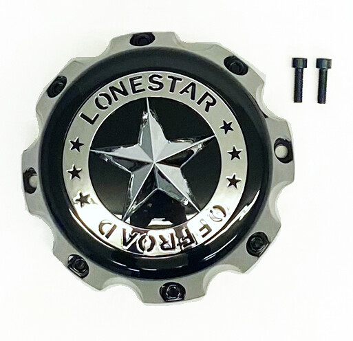 Lonestar Renegade Cap - Black - 8 Lug (20x10, 22x10, 22x12) Lonestar Renegade Cap - Black - 8 Lug (20x10, 22x10, 22x12)