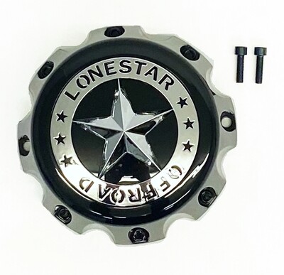 Lonestar Renegade Cap - Black - 8 Lug (20x10, 22x10, 22x12)