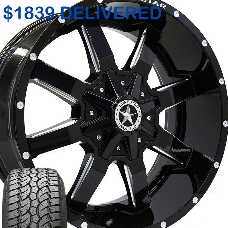 Lonestar Gunslingers 20x9 + Atturo Tires + TPMS Lonestar Gunslingers 20x9 + Atturo Tires + TPMS