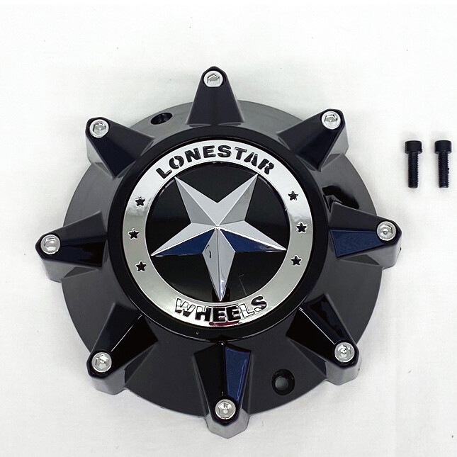 Lonestar Outlaw Cap - Gloss Black - 20x9 Lonestar Outlaw Cap - Gloss Black - 20x9