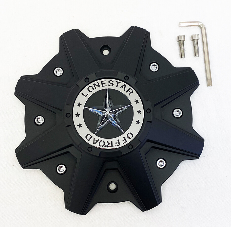 Lonestar Gunslinger Cap - Matte Black - 5/6/8 Lug Lonestar Gunslinger Cap - Matte Black - 5/6/8 Lug
