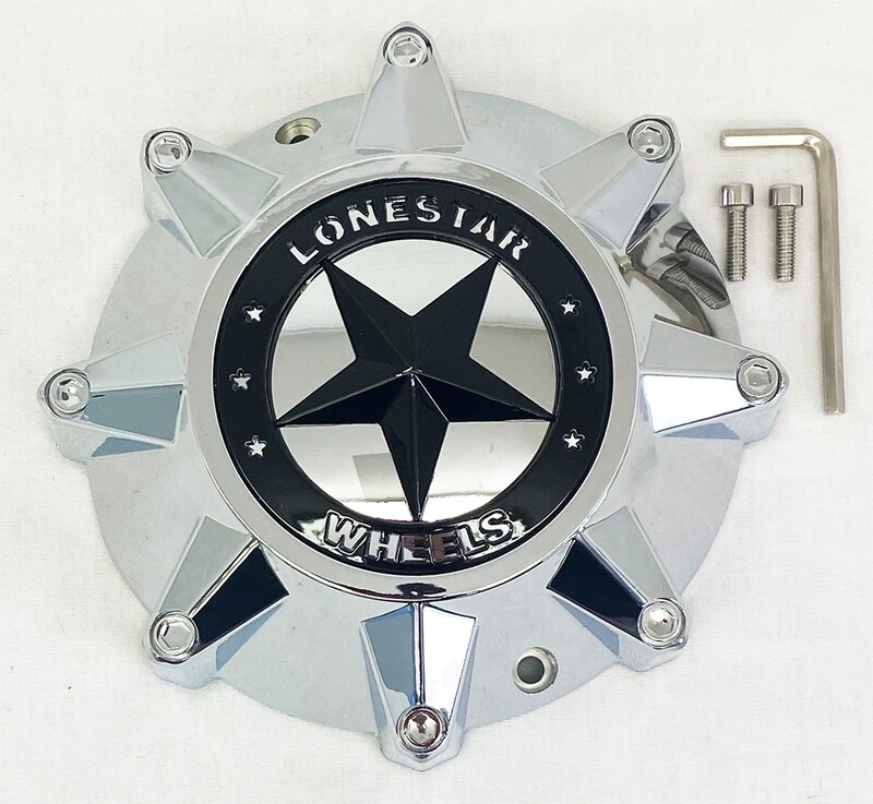 Lonestar Outlaw Cap - Chrome - 5/6 Lug - 20x9 Lonestar Outlaw Cap - Chrome - 5/6 Lug - 20x9