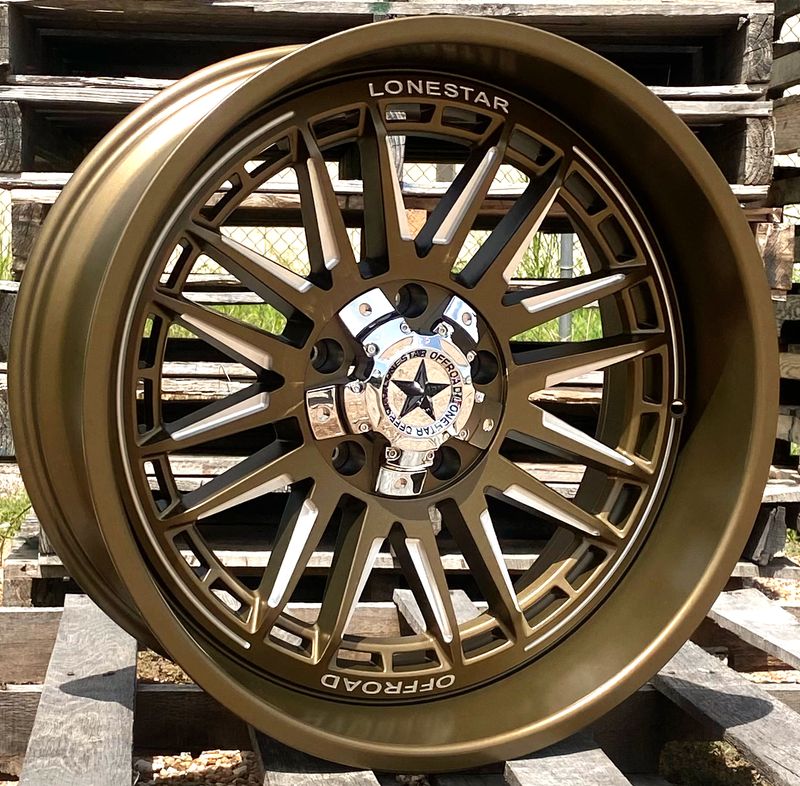 22x10 Bronze Lonestar Canyon Wheels (4), 5x5.5(139.7mm) & 5x150mm, -25mm Offset