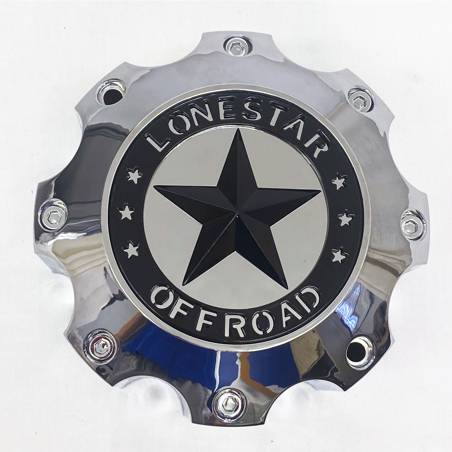 Lonestar Bandit Cap (Short) - Chrome - 8 Lug (20x10, 20x12, 22x12) Lonestar Bandit Cap (Short) - Chrome - 8 Lug (20x10, 20x12, 22x12)