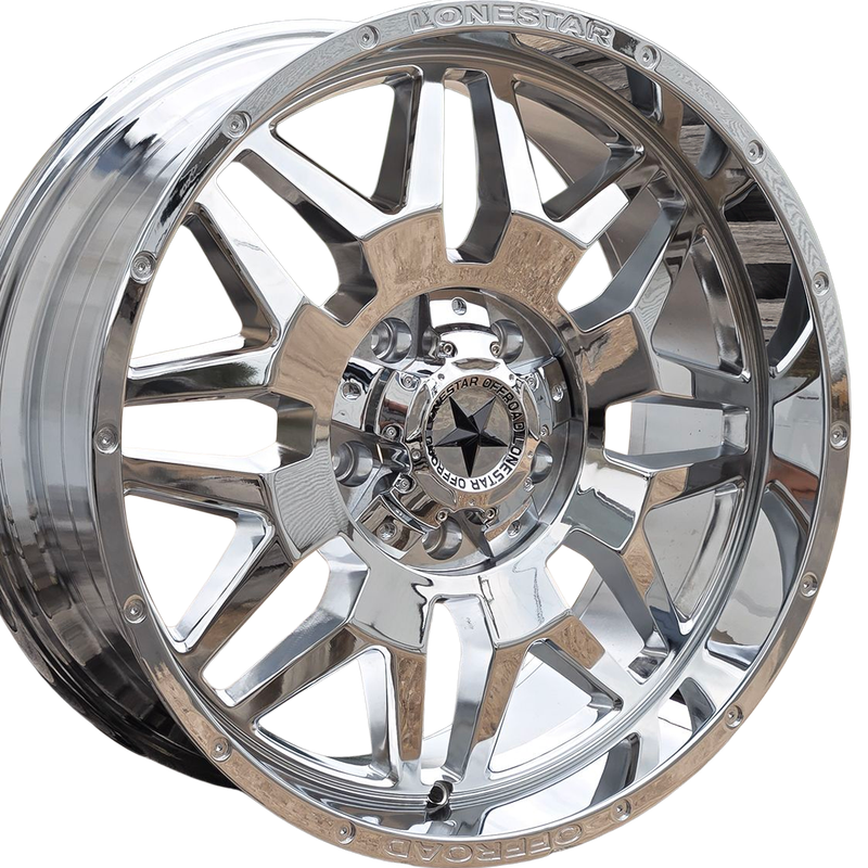 20x9 Chrome Renegade Wheels (4), 5x5.5(139.7mm) & 5x150mm, +12mm Offset