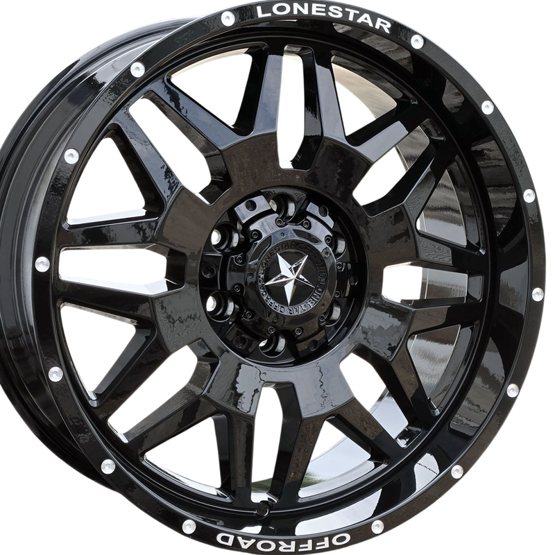 20x9 Gloss Black Renegade Wheels (4), 6x5.5(139.7mm) & 6x135mm, +12mm Offset