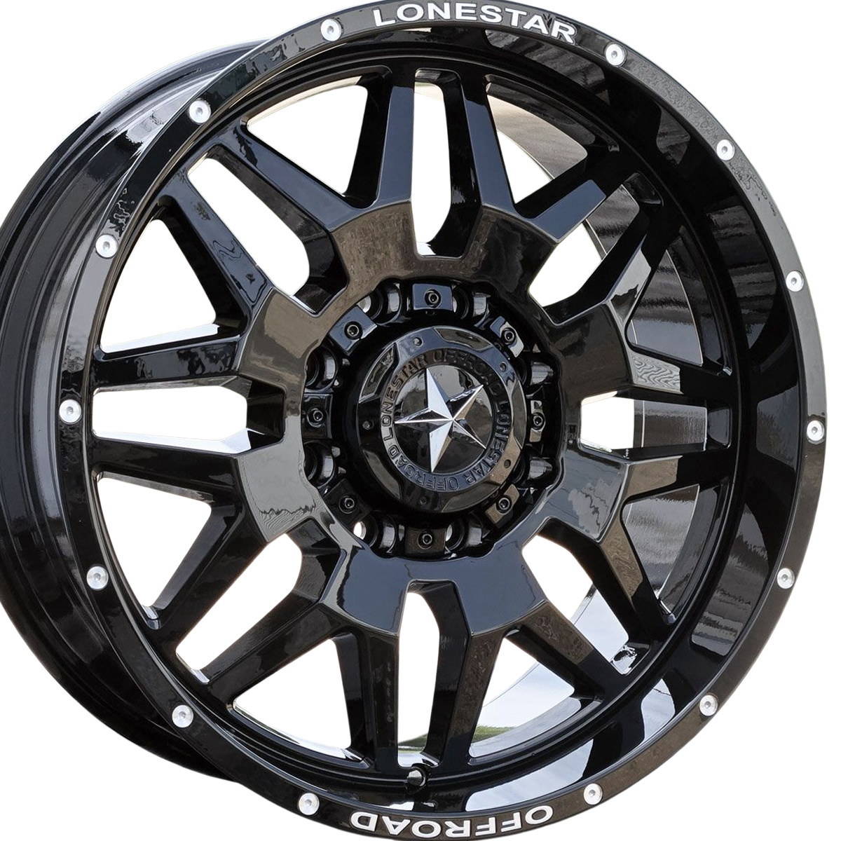 20x9 Gloss Black Renegade Wheels (4), 8x180mm, +12mm Offset 20x9 Gloss Black Renegade Wheels (4), 8x180mm, +12mm Offset