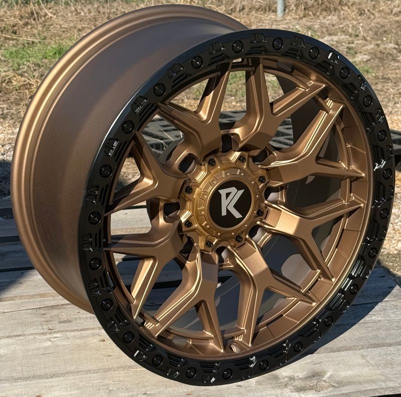 20x9.5 Bronze with Black Lip Rock King 1891 Wheels (4), 8x170mm, 0mm Offset 20x9.5 Bronze with Black Lip Rock King 1891 Wheels (4), 8x170mm, 0mm Offset