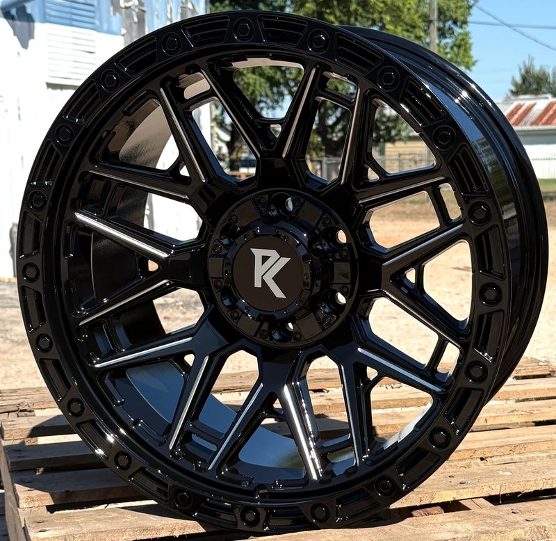 20x10 Black Rock King 1891 Wheels (4), 8x170mm, -12mm Offset 20x10 Black Rock King 1891 Wheels (4), 8x170mm, -12mm Offset
