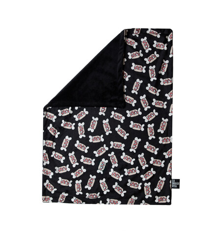 La Doggie Vita Minky Fleece Pet Blanket - Hot Diggity Dog