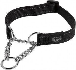 Rogz Utility Control Obedience Collar Black, X-LARGE