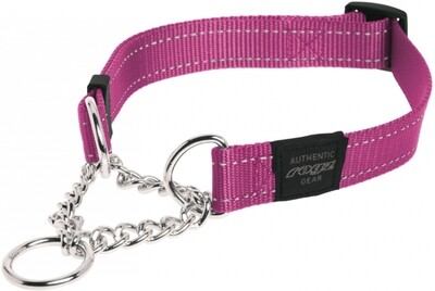 Rogz Utility Control Obedience Collar Pink, MEDIUM