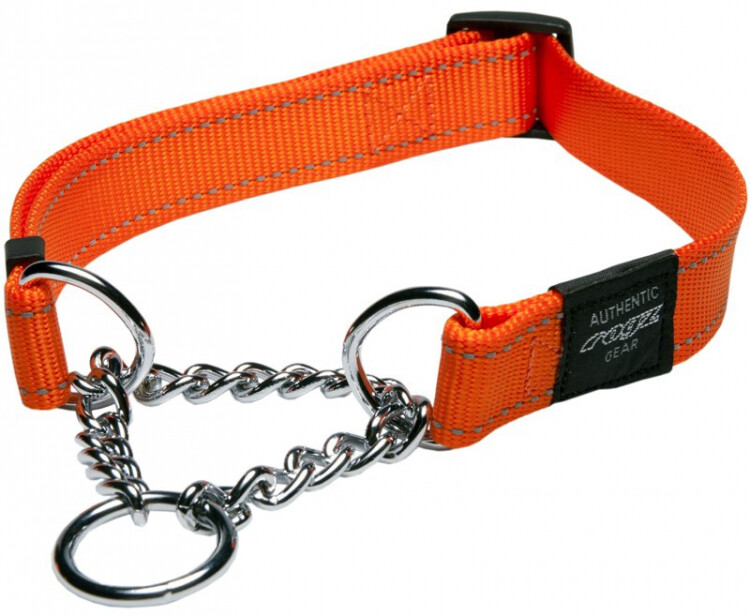 Rogz Utility Control Obedience Collar Orange, MEDIUM