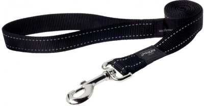 Rogz Utility Snake Medium Dog Lead, BLACK
