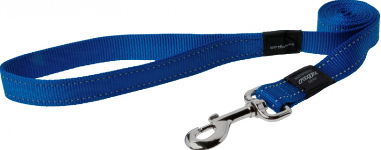 Rogz Utility Snake Medium Dog Lead, BLUE