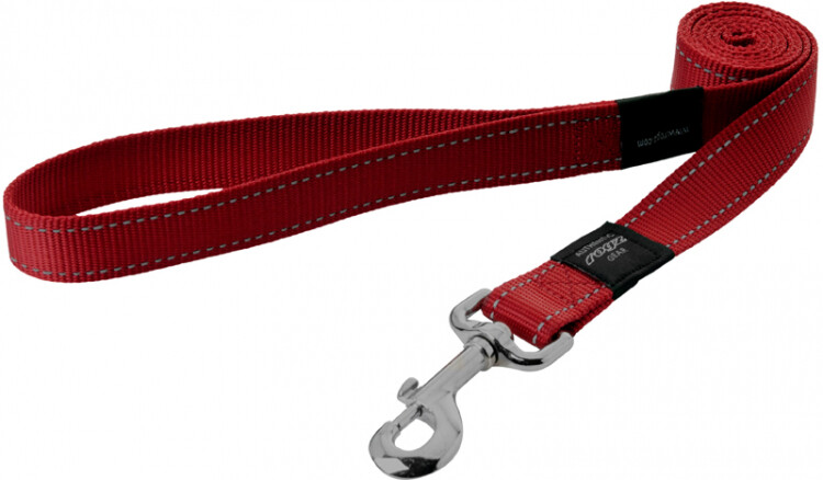 Rogz Utility Snake Medium Dog Lead, RED