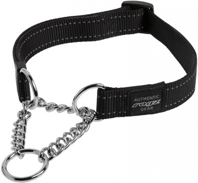 Rogz Utility Control Obedience Collar Black, MEDIUM