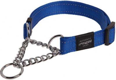Rogz Utility Control Obedience Collar Blue, LARGE