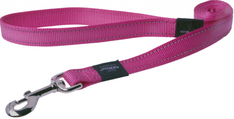 Rogz Utility Snake Medium Dog Lead, PINK