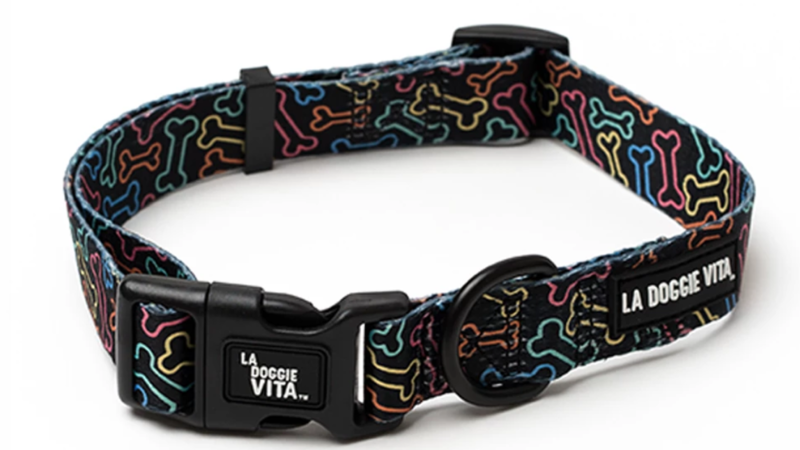 NEON BONE COLLAR - BLACK