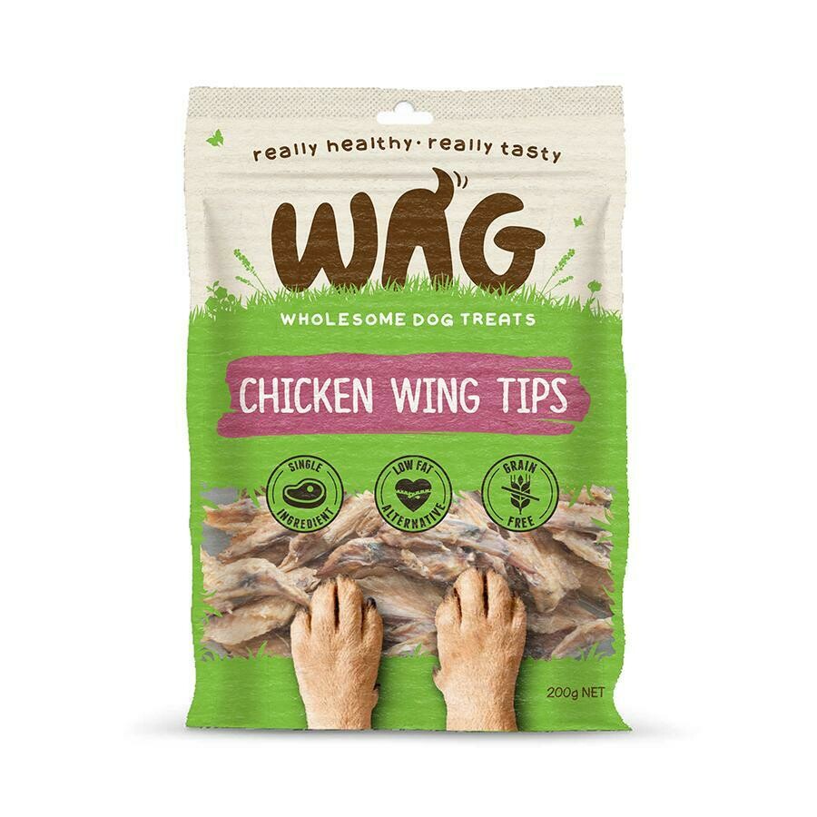 GetWag Chicken Wing Tips. (200g Bag)