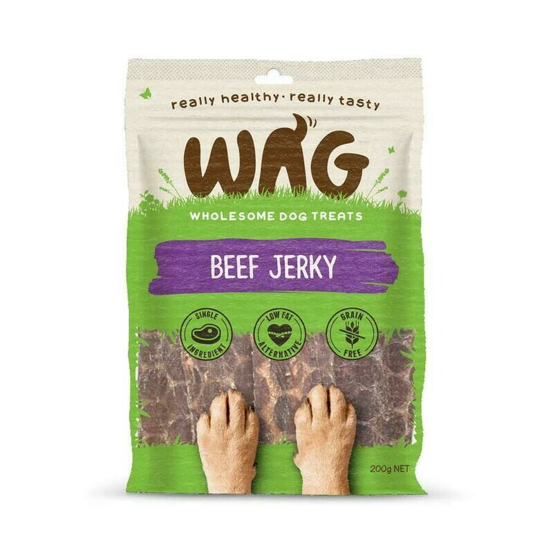 GetWag Beef Jerky. (200g Bag)