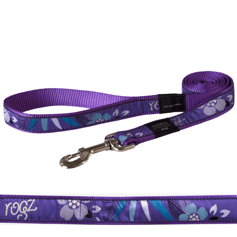Rogz Fancy Dress Lead - Purple Forest LG