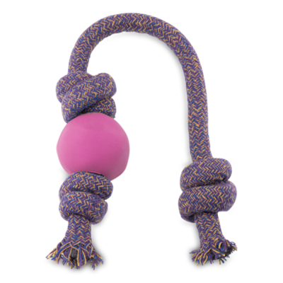 Natural Rubber Ball on Rope