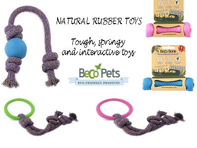 Eco Friendly  - Rubber and Rope Chew Toys