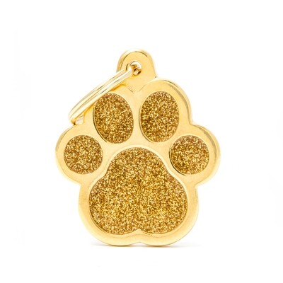 My Family Shine Paw Gold Large