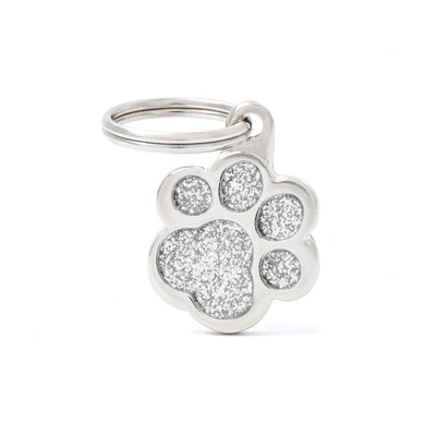 My Family Shine Paw Silver Small