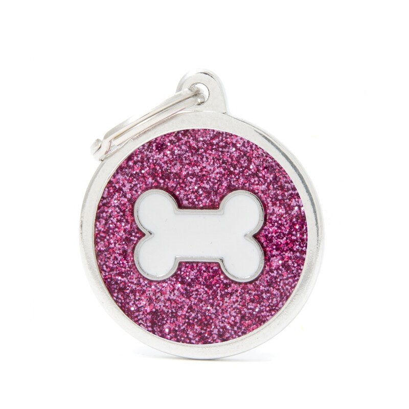 My Family Shine Pink Circle with Bone