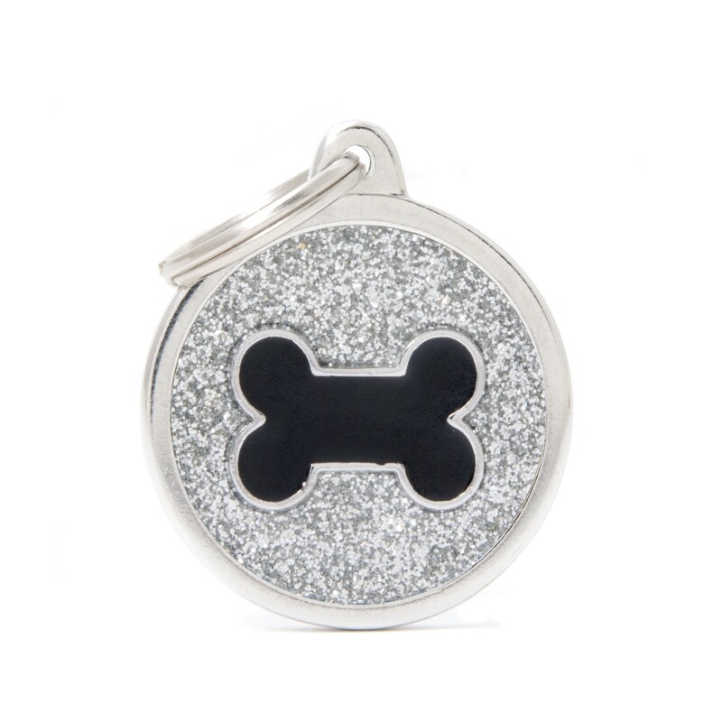 My Family Shine Silver Circle with Bone