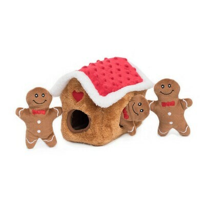 Zippy Paws Holiday Burrow - Gingerbread House