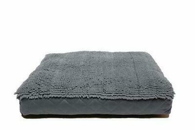 DGS, Dirty Dog Rectangle Bed with microfibre pile - GREY