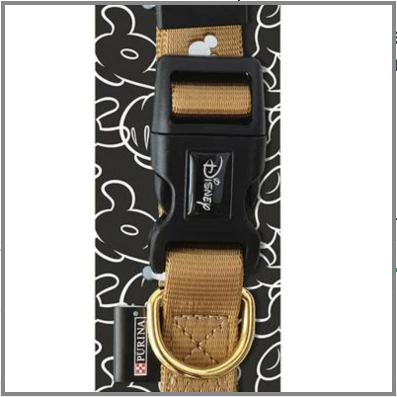 Purina Disney Mickey Mouse Dog Collar GOLD Small