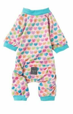FuzzYard Dog Candy Heart Pyjamas SIZE 1