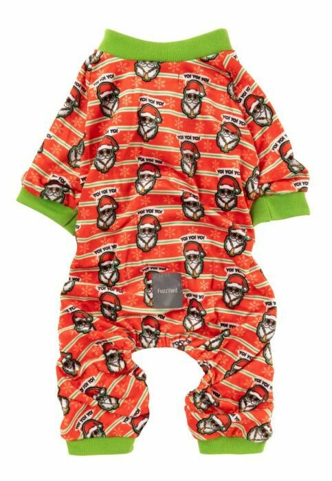 FuzzYard Dog Pyjamas Yo Santa SIZE 7