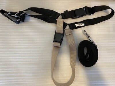 PetSafe Easy Walking Harness - Black and Pewter.