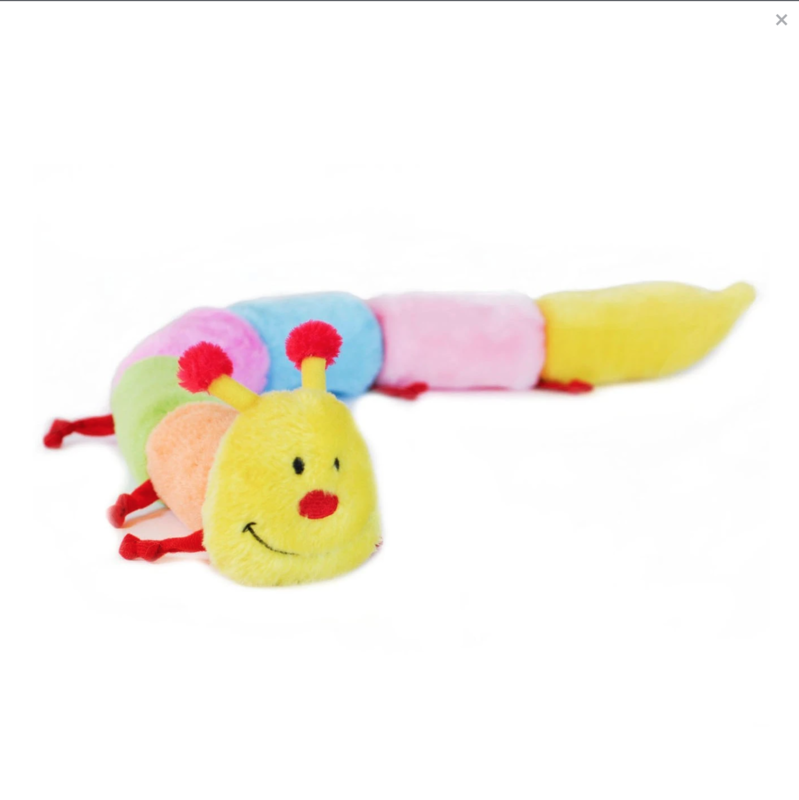 Zippy Paws Caterpillar - Deluxe with 6 Squeakers LONG