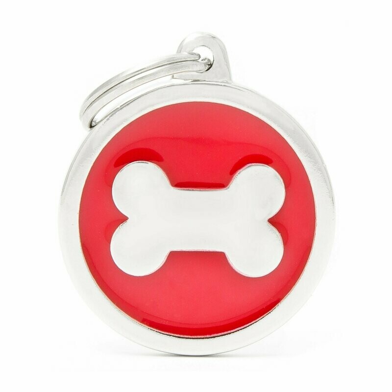 My Family Classic Red Circle with Bone