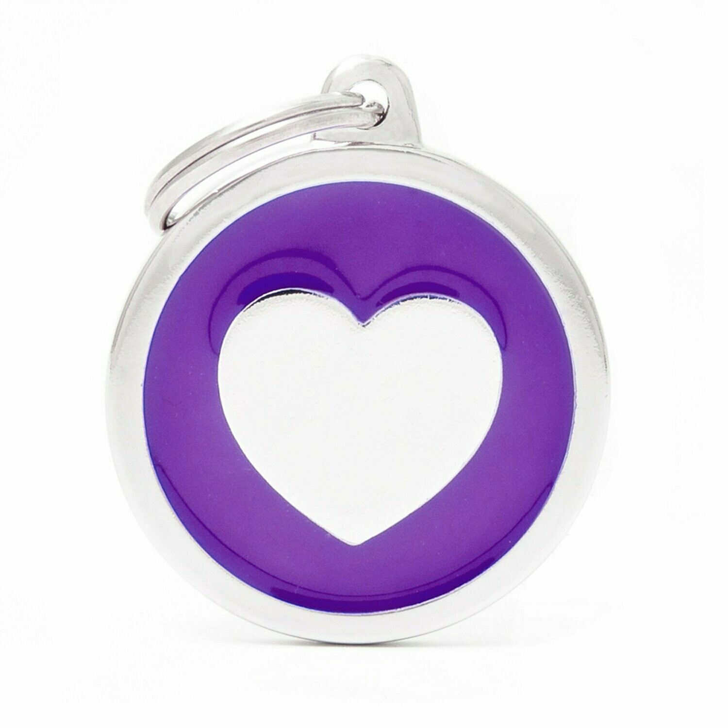 My Family Classic Purple Circle with Heart