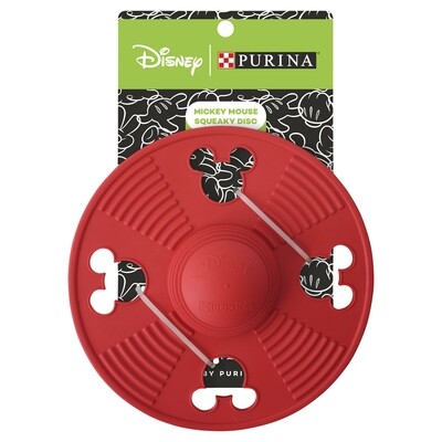 Purina Disney Mickey Mouse Squeaky Disc Dog Toy