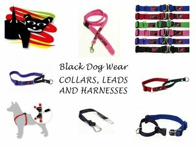 Black Dog Collars and Leads