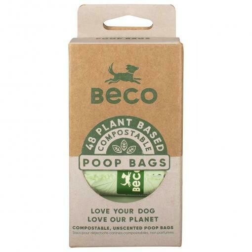 Beco Compostable Poo Bags 48/roll - 4Pk