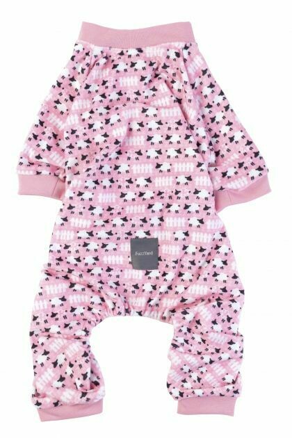 FuzzYard Dog Pyjamas Counting Sheep - Pink