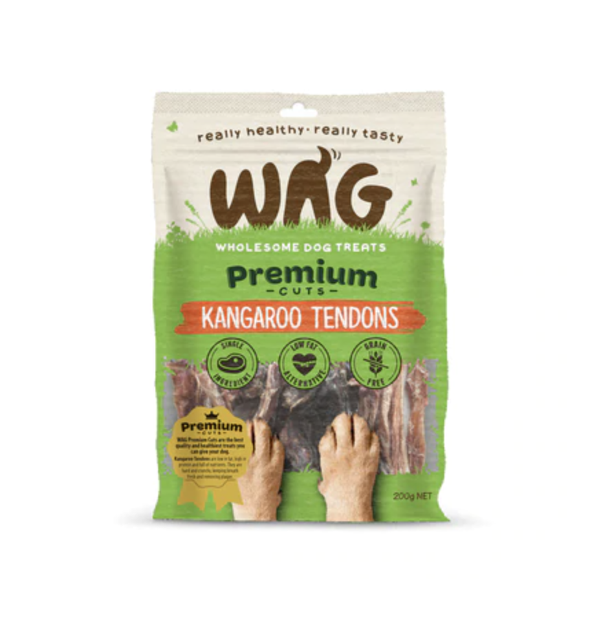 GetWag Kangaroo Tendons. (50g Bag)