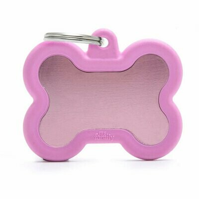 My Family Hush Tag Pink Bone with Rubber